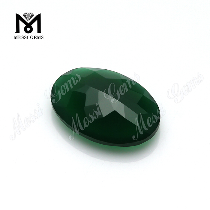 Hochwertiger ovaler 13x18MM grüner Achat-Stein Großhandel natürlicher Achat