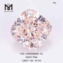 3,26 CT VS1 CU FANCY PINK EX VG rosafarbener CVD-Diamant LG582352645 