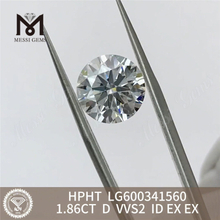 1,86 CT D VVS2 ID HPHT-behandelte Diamanten LG600341560 Umweltbewusste Entscheidungen丨Messigems
