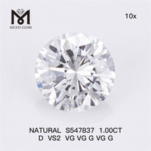 1,00 CT D VS2 VG VG G VG G Atemberaubende 1 Karat natürliche Diamanten enthüllen Luxus S547837 丨Messigems