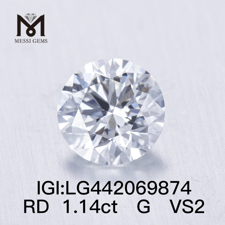1,14 ct G VS2 IDEAL Runder, brillanter, im Labor gezüchteter Diamant