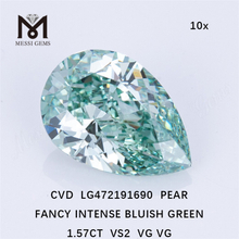 1,57 CT VS2 Blaue lose synthetische Diamanten CVD Green Lab Grown Diamonds Großhandel LG472191690