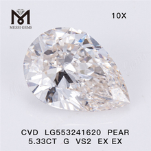 5,33 CT CVD-Diamant G VS2 EX EX, hochwertiger, im Labor gezüchteter Diamant zum Verkauf