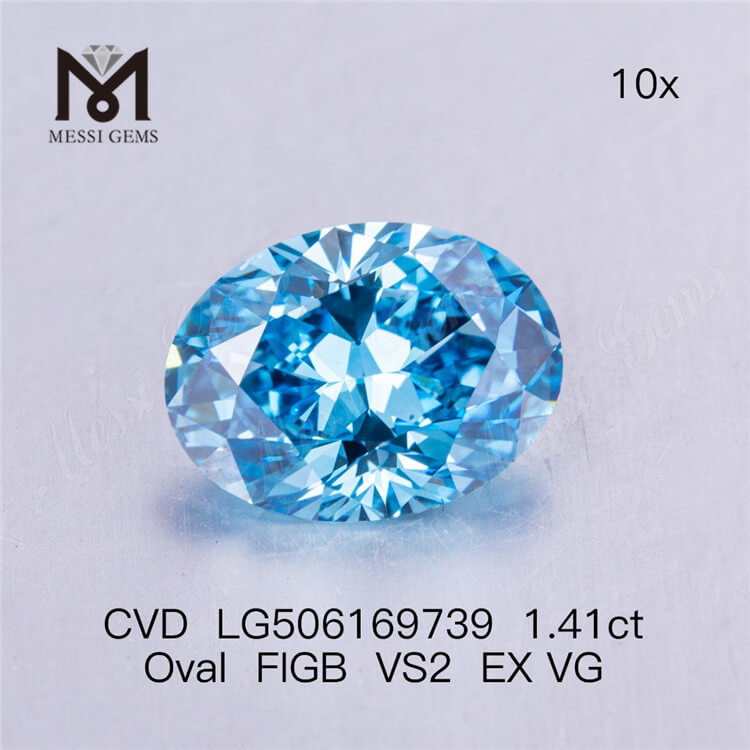 1,41 ct ovaler, im Labor gezüchteter IGI VS2 EX-Diamant