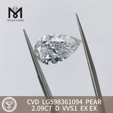 2,09 CT D VVS1 EX EX PS CVD Loser Diamant LG598361094 