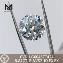 8.84CT E VVS2 ID 9ct CVD loser Diamant Supreme Elegance丨Messigems LG604377424 