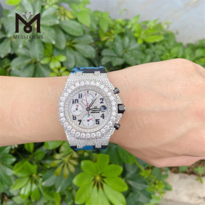 Herren Hip Hop Uhr Luxus Vvs Moissanite Dimaond Uhr Diamant