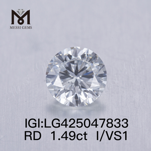 1,49 Karat I/VS1 3VG Diamant im Labor gezüchtet Rund