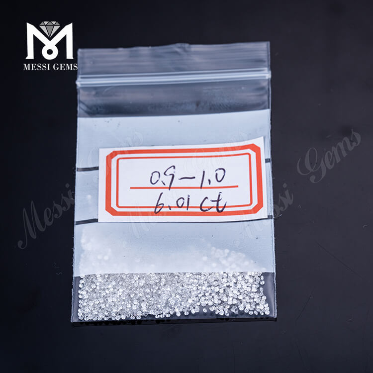 0,7 mm -1,0 mm G Farbe VS - SI Synthetischer weißer Diamant Preis pro Karat CVD HPHT Im Labor gezüchteter Nahkampfdiamant