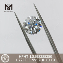 1,72 CT E VVS2 ID rd hpht Diamant, umweltfreundlich, luxuriös, Messigems LG598385350