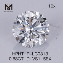 HPHT-Labordiamant 0,68 CT D VS1 5EX Im Labor gezüchtete Diamanten